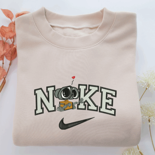 Nike Wall E Nike Embroidered Sweatshirt, Nike Movie Inspired, Best Gifts Idea For Him Her