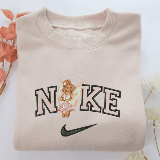 Nike Winx Flora Nike Embroidered Sweatshirt, Nike Movie Inspired, Best Gifts Idea For Him Her