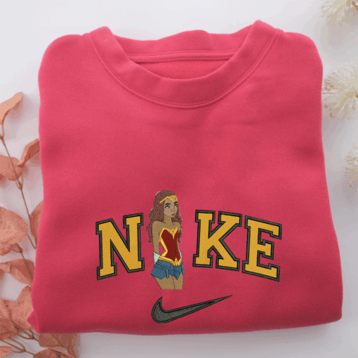 Nike Wonder Woman Cartoon Nike Embroidered Sweatshirt, Nike Movie Inspired, Best Gifts Idea For Him Her - Image 5
