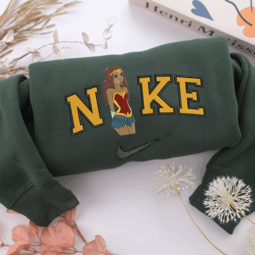 Nike Wonder Woman Cartoon Nike Embroidered Sweatshirt, Nike Movie Inspired, Best Gifts Idea For Him Her - Image 3