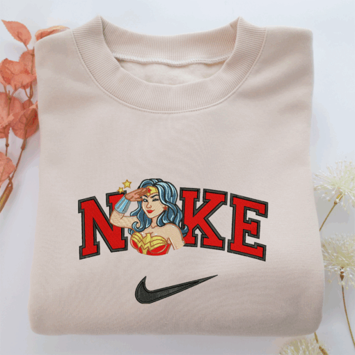 Nike Wonder Woman Nike Embroidered Sweatshirt, Nike Movie Inspired, Best Gifts Idea For Him Her