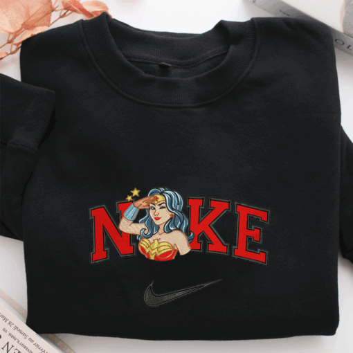 Nike Wonder Woman Nike Embroidered Sweatshirt, Nike Movie Inspired, Best Gifts Idea For Him Her - Image 2