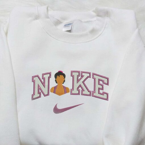 Nike x Aladdin Embroidered Shirt Disneyland Family Shirts Nike Inspired Embroidered Hoodie
