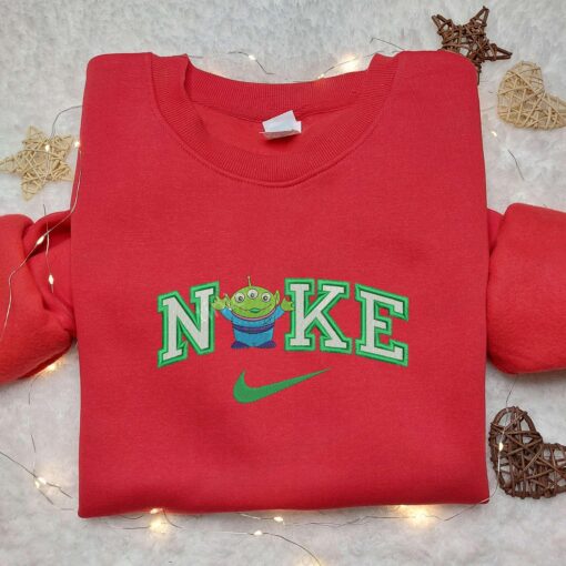 Nike x Alien Toy Story Embroidered Shirt Disneyland Family Shirts Nike Inspired Embroidered Hoodie