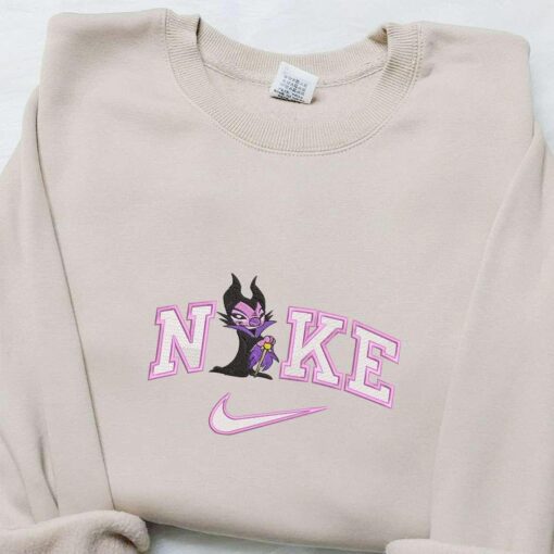 Nike x Angel Maleficent Cosplay Embroidered Shirt Disney Characters Embroidered Hoodie Best Gift Ideas