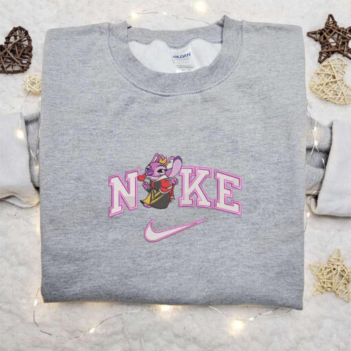 Nike x Angel Red Queen Cosplay Embroidered Shirt Disney Characters Embroidered Hoodie Best Gift Ideas