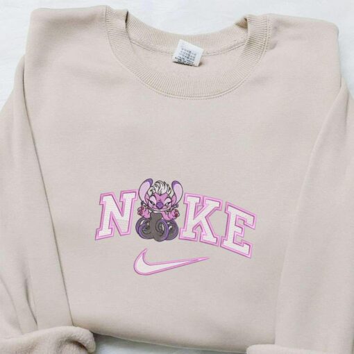 Nike x Angel Ursula Cosplay Embroidered Shirt Disney Characters Embroidered Hoodie Best Gift Ideas