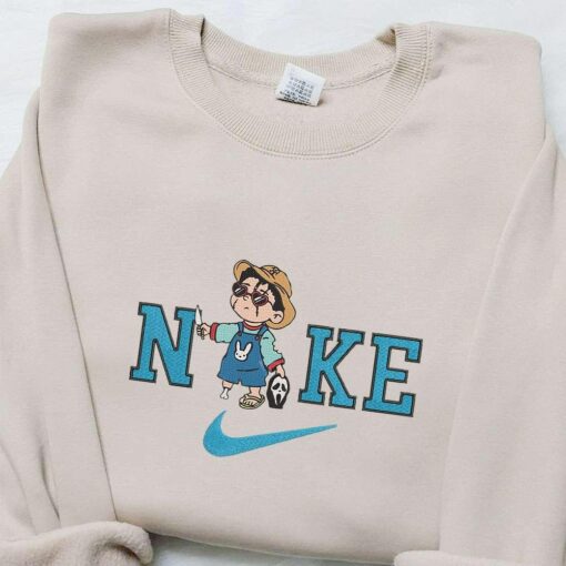 Nike x Baby Benito Ghostface Embroidered Sweatshirt Halloween Embroidered Shirt Best Halloween Gift Ideas
