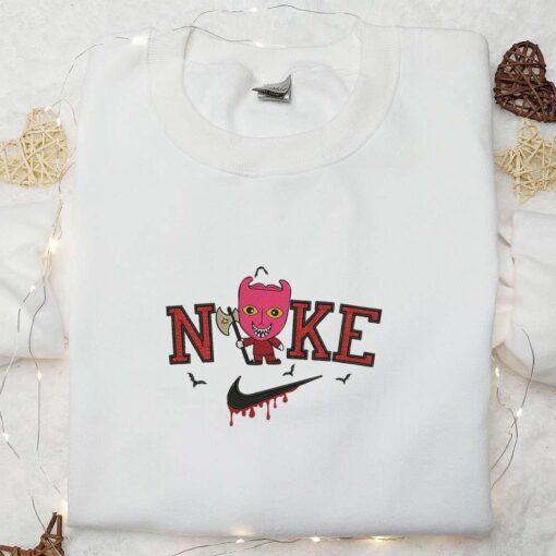 Nike x Baby Lock Embroidered Hoodie The Nightmare Before Christmas Characters Embroidered Sweatshirt Nike Inspired Embroidered T shirt