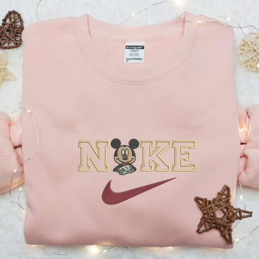 Nike x Baby Mickey Embroidered Sweatshirt Walt Disney Embroidered Shirt Best Gift Ideas