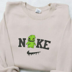 Nike x Baby Oogie Boogie Embroidered Hoodie The Nightmare Before Christmas Characters Embroidered Sweatshirt Nike Inspired Embroidered T shirt