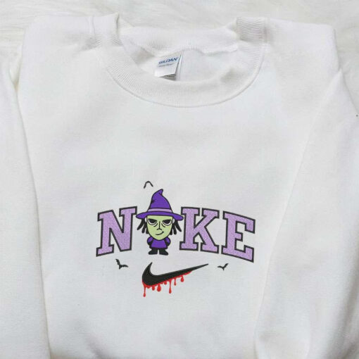 Nike x Baby Shock Embroidered Hoodie The Nightmare Before Christmas Characters Embroidered Sweatshirt Nike Inspired Embroidered T shirt