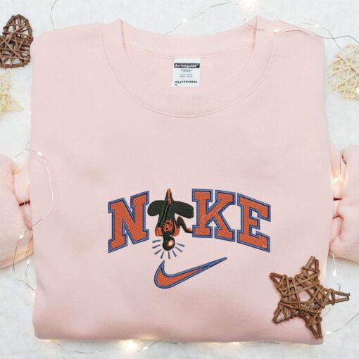 Nike x Black Spider Man Hang Embroidered Hoodie Marvel Movie Embroidered Hoodie Custom Nike Embroidered Hoodie