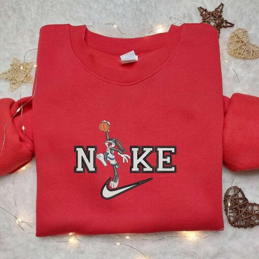 Nike x Bugs Bunny Play Basketball Embroidered Shirt Disney Looney Tunes Embroidered Hoodie Best Gift Ideas