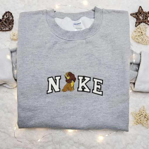 Nike x Cavalier King Charles Spaniel Dog Embroidered Hoodie Animal Embroidered Shirt Nike Inspired Embroidered T shirt