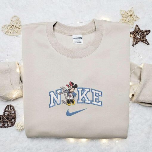 Nike x Cruise Trip Anchor Ship Minnie Embroidered Hoodie Disney Characters Embroidered Hoodie Custom Nike Embroidered Hoodie 1