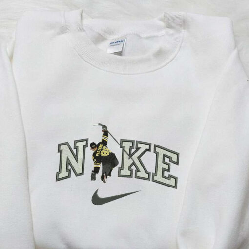 Nike x David Pastrnak NHL Sport Embroidered Hoodie Boston Bruins Embroidered Shirt Nike Inspired Embroidered T shirt