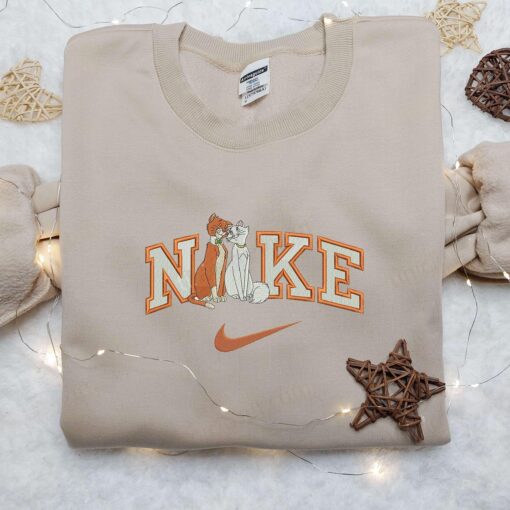 Nike x Disney Aristocats Embroidered Shirt, Disneyland Family Shirt, Nike Inspired Embroidered Shirt