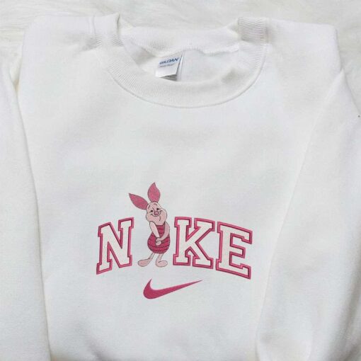 Nike x Disney Piglet Embroidered Sweatshirt Winnie the Pooh Characters Embroidered Hoodie Cartoon Embroidered T shirt