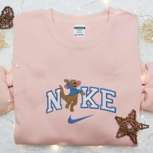 Nike x Disney Roo Kangaroo Embroidered Sweatshirt Winnie the Pooh Characters Embroidered Hoodie Cartoon Embroidered T shirt