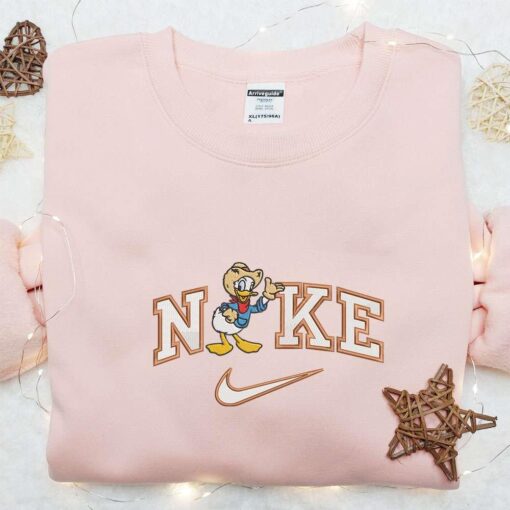 Nike x Donald Duck Farmer Embroidered Shirt Disney Characters Embroidered Hoodie Best Gift Ideas