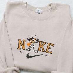 Nike x Donald Duck Skeleton Embroidered Sweatshirt Walt Disney Characters Embroidered Shirt Best Halloween Gift Ideas