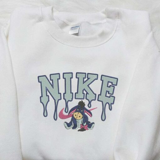 Nike x Eeyore Embroidered Shirt Winnie The Pooh Embroidered Shirt Custom Nike Embroidered Shirt