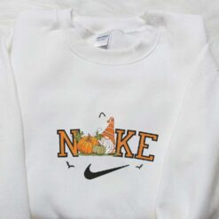 Nike x Fall Gnome Embroidered Shirt Nike Inspired Embroidered Shirt Best Gifts for Family
