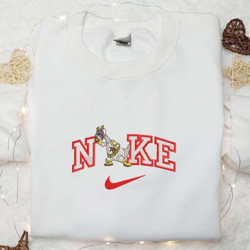 Nike x Figment Dragon Astronaut Embroidered Hoodie Disney Characters Embroidered Hoodie Nike Inspired Embroidered Hoodie