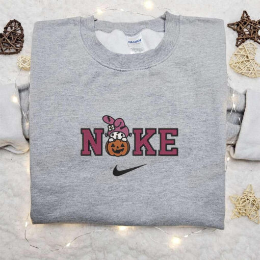 Nike x Frankenstein Melody Embroidered Sweatshirt Hello Kitty Embroidered Shirt Best Gift Ideas For All Occasions