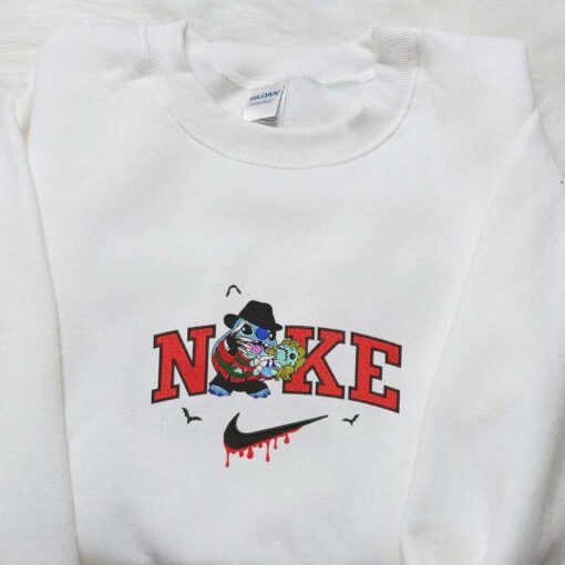 Nike x Freddy Stitch Doll Embroidered Shirt A Nightmare on Elm Street Characters Embroidered Shirt Best Gifts for Family