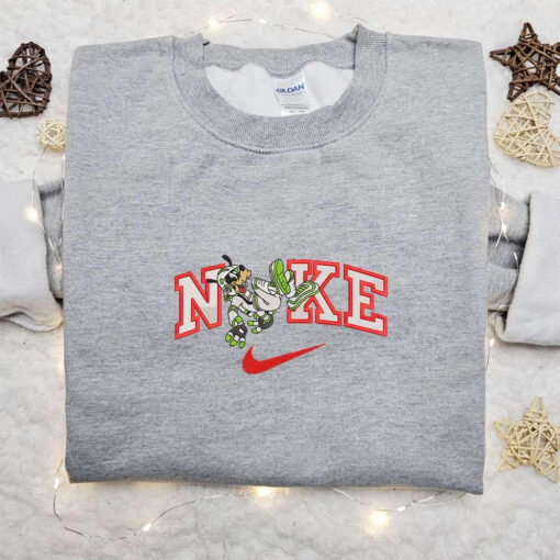 Nike x Goofy Astronaut Embroidered Hoodie Disney Characters Embroidered Hoodie Custom Nike Embroidered Hoodie
