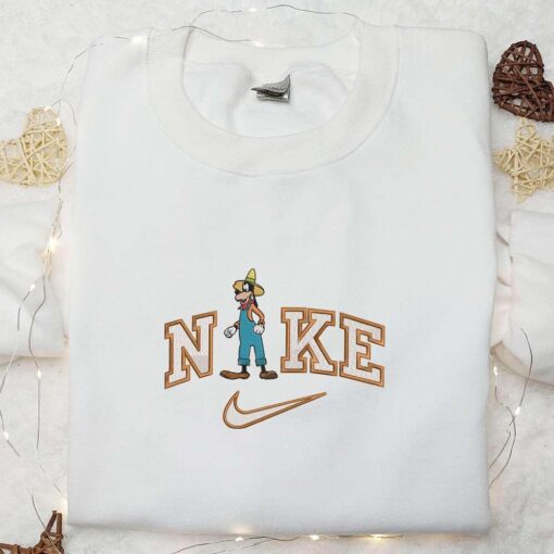 Nike x Goofy Farmer Embroidered Sweatshirt Disney Characters Embroidered Sweatshirt Nike Inspired Embroidered Sweatshirt