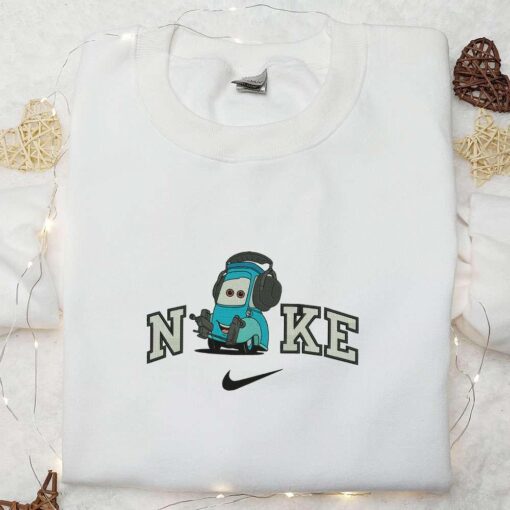 Nike x Guido Cars Embroidered Sweatshirt Disney Pixar Cars Embroidered Hoodie Custom Nike Embroidered T shirt