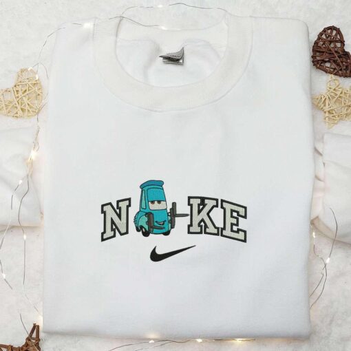Nike x Guido Cars Pixar Embroidered Sweatshirt Disney Pixar Cars Embroidered Hoodie Custom Nike Embroidered T shirt