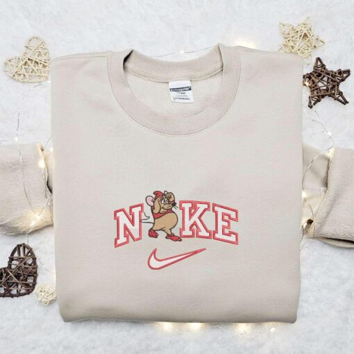 Nike x Gus Embroidered Hoodie Cinderella Disney Embroidered Hoodie Custom Nike Embroidered Hoodie