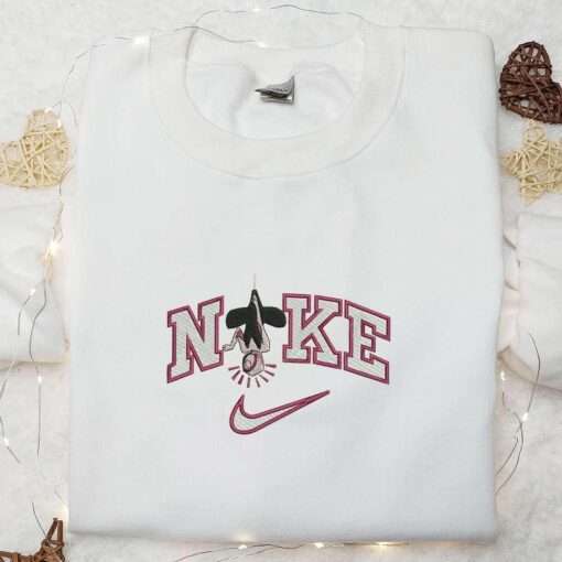 Nike x Gwen Hang Embroidered Sweatshirt Spider Man Movie Embroidered Sweatshirt Custom Nike Embroidered Sweatshirt