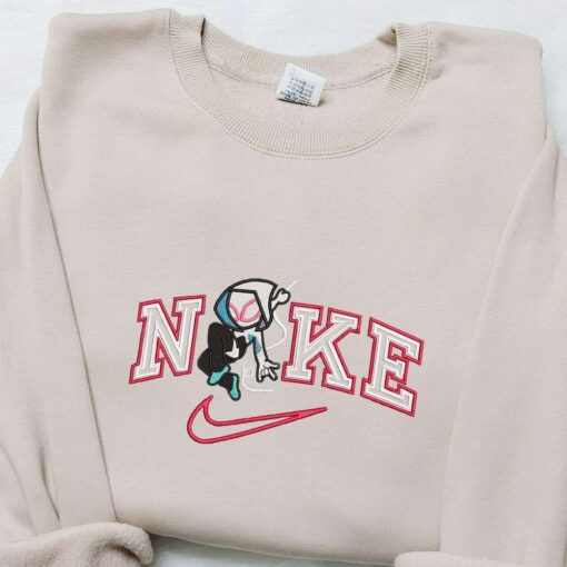Nike x Gwen Movie Embroidered Shirt Marvel Cinematic Universe Embroidered Hoodie Custom Nike Embroidered T shirt