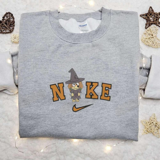 Nike x Halloween Bluey Dog Embroidered Shirt Cute Halloween Embroidered Shirt Best Halloween Gifts for Family