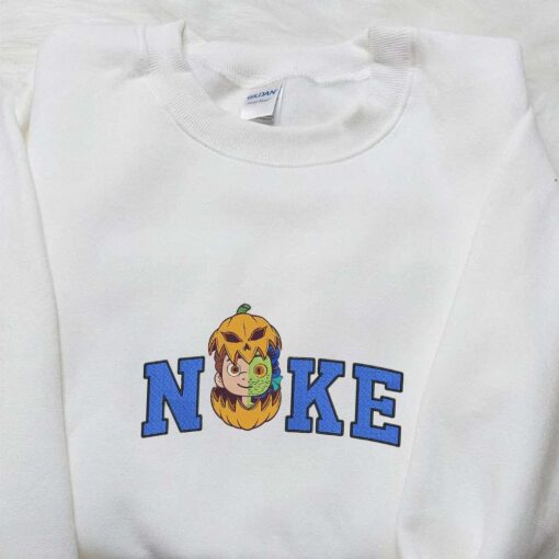 Nike x Halloween Luca Paguro Embroidered Shirt Cartoon Embroiderd Shirt Nike Inspired Embroidered Shirt