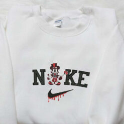Nike x Halloween Mickey Embroidered Shirt Disney Halloween Embroidered Shirt Nike Inspired Embroidered Shirt