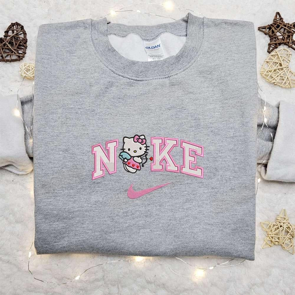 Nike x Hello Kitty Cupid Embroidered Shirt Cartoon Embroidered Hoodie Best Valentines Day Gift Ideas