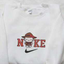 Nike x Hello Kitty Freddy Krueger Embroidered Sweatshirt Spirit Halloween Embroidered T shirt Funny Halloween Embroidered Hoodie