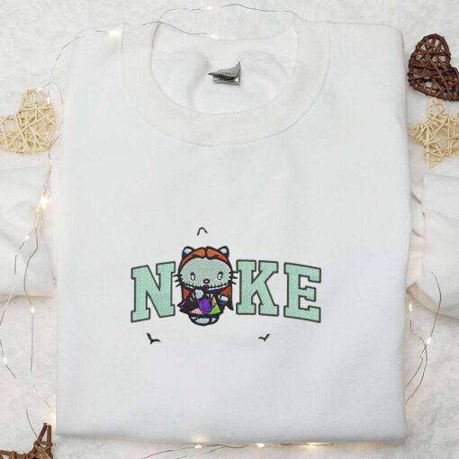 Nike x Hello Kitty Sally Embroidered Hoodie The Nightmare Before Christmas Embroidered Sweatshirt Custom Nike Embroidered T shirt