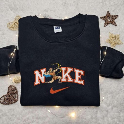 Nike x Hercules Archery Embroidered Hoodie Disney Characters Embroidered Hoodie Nike Inspired Embroidered Hoodie