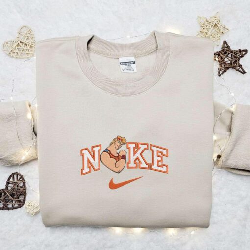 Nike x Hercules Embroidered T shirt Disney Characters Embroidered T shirt Nike Inspired Embroidered T shirt