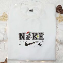 Nike x Jack Xmas Couple Embroidered Shirt Movie Embroidered Shirt Christmas Embroidered Shir