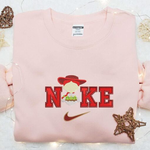 Nike x Jessie Embroidered T shirt Toys Story Disney Embroidered Hoodie Nike Inspired Embroidered Shirt