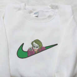 Nike x Joker Embroidered Shirt Halloween Embroidered Shirt Nike Inspired Embroidered Shirt