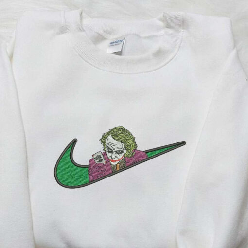 Nike x Joker Embroidered Shirt Halloween Embroidered Shirt Nike Inspired Embroidered Shirt